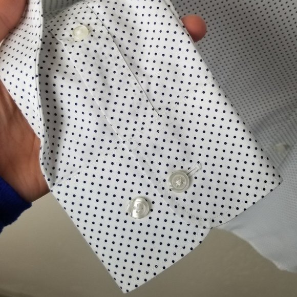 Bonobos Men's 15/32 Tailored Slim Fit Polka Dot Bu - Picture 4 of 7